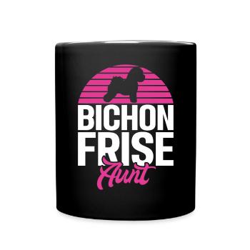 Cadeaux Bichon Frisé - Mug uni - noir - Devant