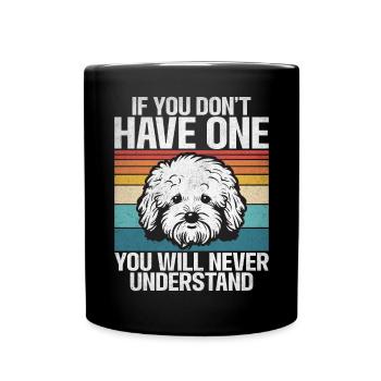 Bichon Frise Gifts - Full Colour Mug - black - Front