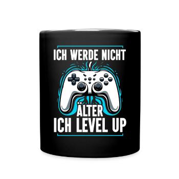 Je ne vieillis pas, je monte de niveau en jouant - Mug uni - noir - Devant