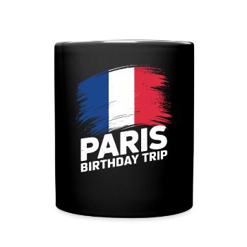 Voyage d’anniversaire à Paris Voyage en France - Mug uni - noir - Devant