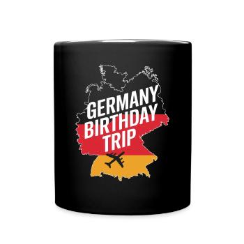 Germany Birthday Trip - Full Colour Mug - black - Front