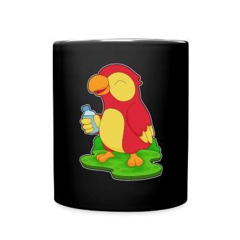 Bouteille d’eau Parrot - Mug uni - noir - Devant