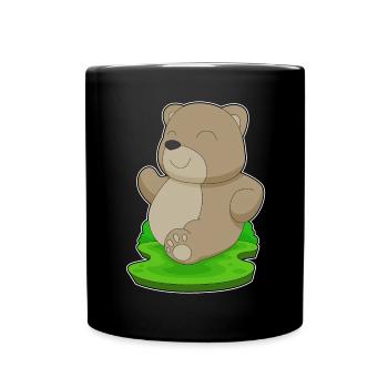Bear Jogger Jogging Sport - Full Colour Mug - black - Front