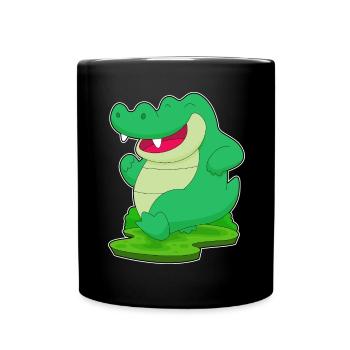 Crocodile Jogger Jogging Sport - Full Colour Mug - black - Front