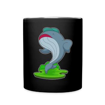 Whale Jogger Jogging Sport - Full Colour Mug - black - Front