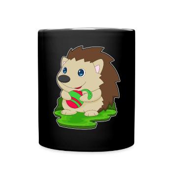 Porcupine Christmas Bauble - Full Colour Mug - black - Front