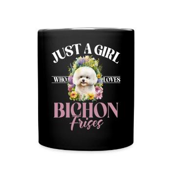 Cadeaux Bichon Frisé - Mug uni - noir - Devant