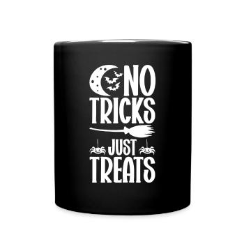 Halloween Kostüm - Tasse einfarbig - Schwarz - Vorne