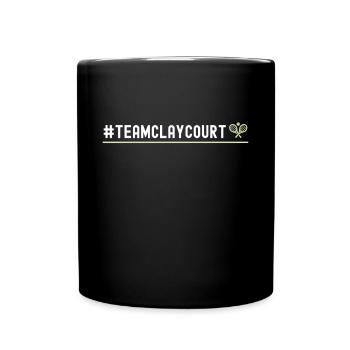 Funny Tennis Player Racket - Tasse einfarbig - Schwarz - Vorne