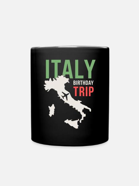 Voyage d’anniversaire en Italie - Mug uni - noir