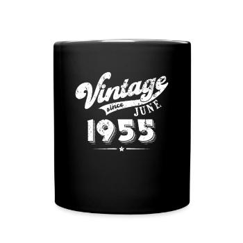 Millésime depuis Juin 1955 Cadeau d’anniversaire - Mug uni - noir - Devant