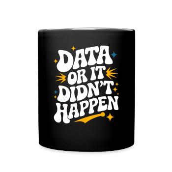 Datenanalyst Datenwissenschaftler Dateningenieur: - Tasse einfarbig - Schwarz - Vorne
