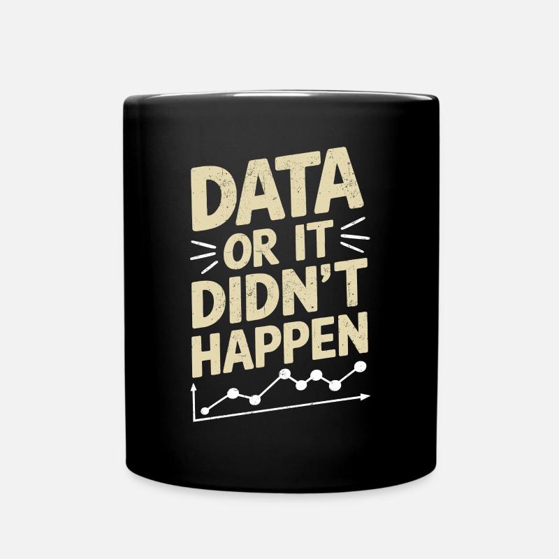 Data Analyst Data Scientist Data Engineer: Data Or - Tasse einfarbig - Schwarz