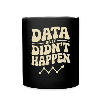 Daten Analyst Daten Wissenschaftler Daten - Tasse einfarbig - Schwarz - Vorne