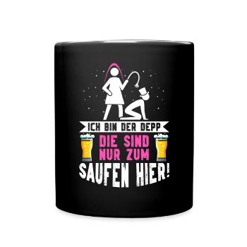 Le marié Funny EVJ - Mug uni - noir - Devant