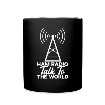 Ham Radio Amateurfunk Amateurfunker Radio - Tasse einfarbig - Schwarz - Vorne