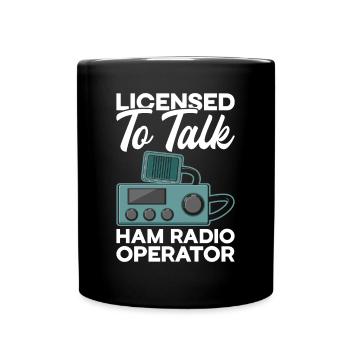 Ham Radio Amateurfunk Amateurfunker Radio - Tasse einfarbig - Schwarz - Vorne