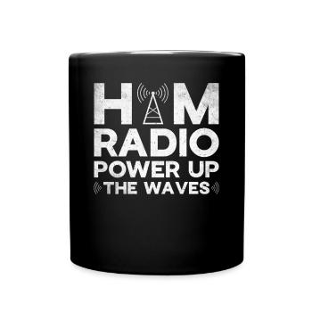 Ham Radio Amateurfunk Amateurfunker Radio - Tasse einfarbig - Schwarz - Vorne