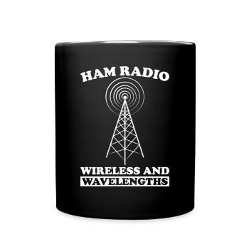 Ham Radio Amateurfunk Amateurfunker Radio - Tasse einfarbig - Schwarz - Vorne