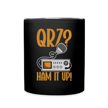 Ham Radio Amateurfunk Amateurfunker Radio - Tasse einfarbig - Schwarz - Vorne