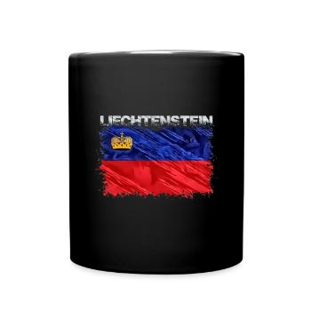 Liechtenstein - Tasse einfarbig - Schwarz - Vorne