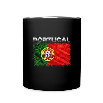 Portugal - Mug uni - noir - Devant