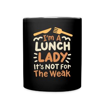 Mittagessen Schule Cafeteria Crew - Tasse einfarbig - Schwarz - Vorne