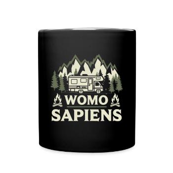Womo Sapiens - Tasse einfarbig - Schwarz - Vorne