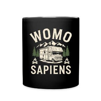 Womo Sapiens - Tasse einfarbig - Schwarz - Vorne