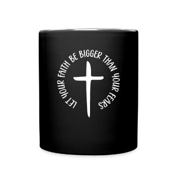Jésus Dieu Bible Église Foi chrétienne Croire - Mug uni - noir - Devant