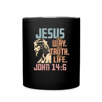 Jésus Dieu Bible Église Foi chrétienne Croire - Mug uni - noir - Devant