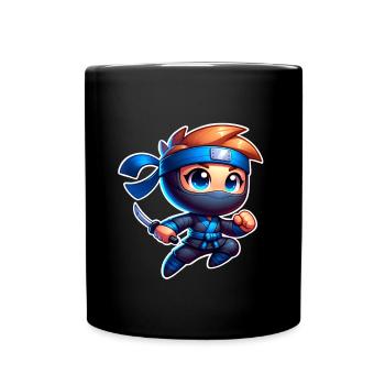 Ninja - Tasse einfarbig - Schwarz - Vorne