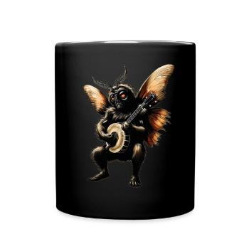 Mothman Kryptozoologie Kryptide Bluegrass Banjo Sp - Tasse einfarbig - Schwarz - Vorne