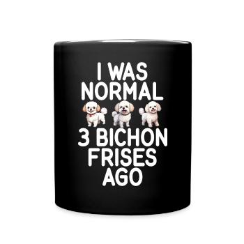 Cadeaux Bichon Frisé - Mug uni - noir - Devant