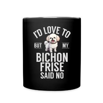 Cadeaux Bichon Frisé - Mug uni - noir - Devant