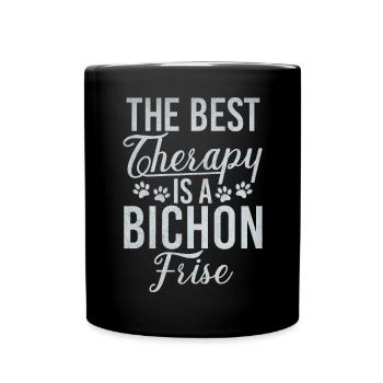 Cadeaux Bichon Frisé - Mug uni - noir - Devant