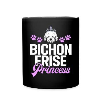 Cadeaux Bichon Frisé - Mug uni - noir - Devant