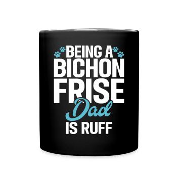 Bichon Frise Gifts - Full Colour Mug - black - Front