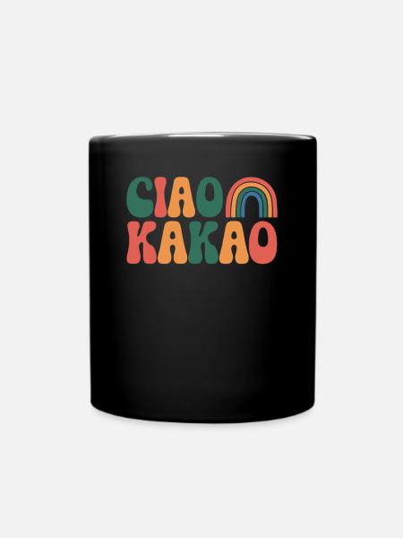 Ciao Kakao - Tasse einfarbig - Schwarz