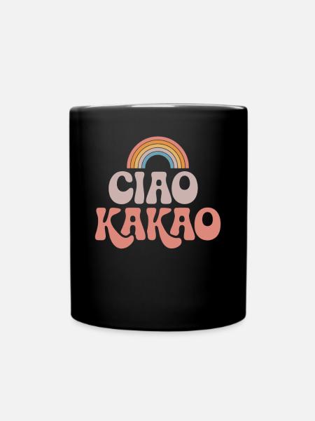 Ciao Kakao - Tasse einfarbig - Schwarz