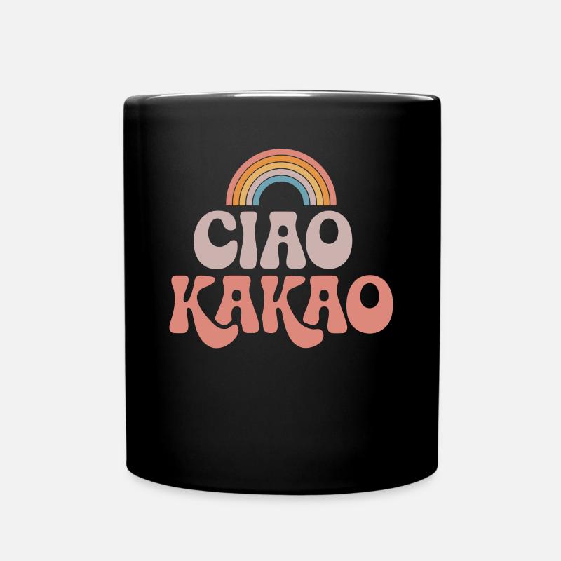 Ciao Kakao - Tasse einfarbig - Schwarz