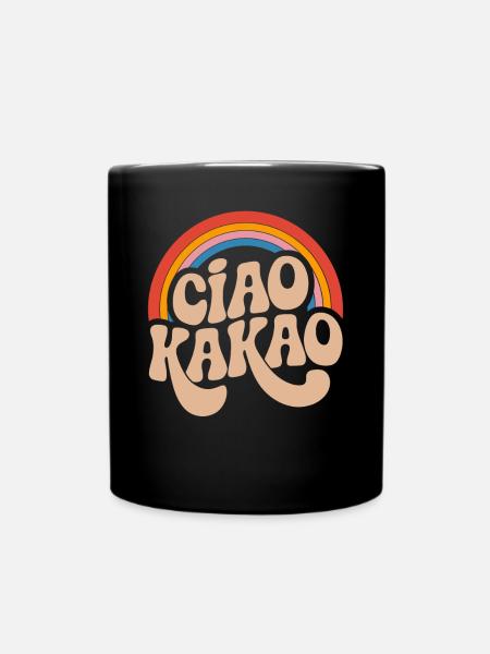 Ciao Kakao - Tasse einfarbig - Schwarz
