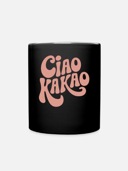 Ciao Kakao - Tasse einfarbig - Schwarz