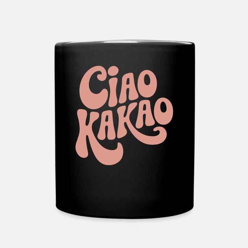 Ciao Kakao - Tasse einfarbig - Schwarz