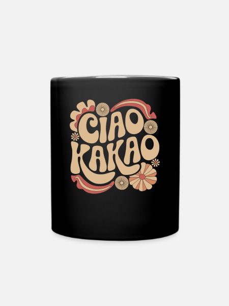 Ciao Kakao - Tasse einfarbig - Schwarz