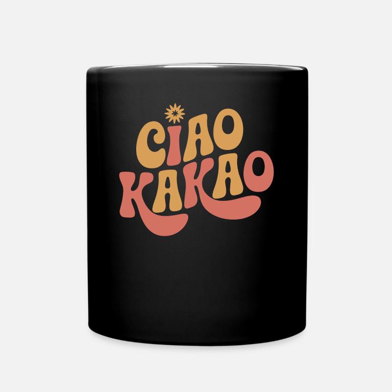 Ciao Kakao - Tasse einfarbig - Schwarz