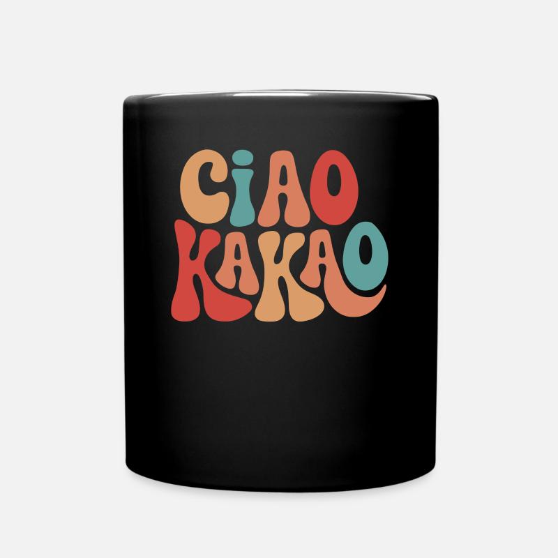 Ciao Kakao - Tasse einfarbig - Schwarz