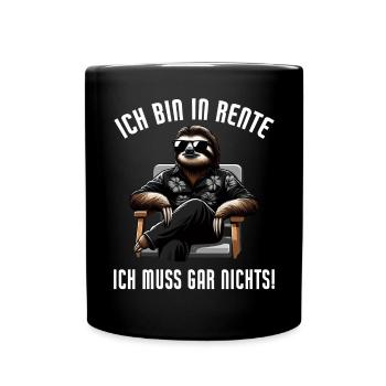 I'm retired, I don't have to do anything funny - Full Colour Mug - black - Front