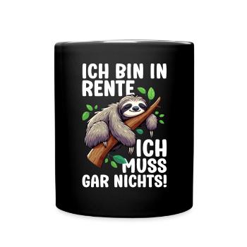 I'm retired, I don't have to do anything funny - Full Colour Mug - black - Front