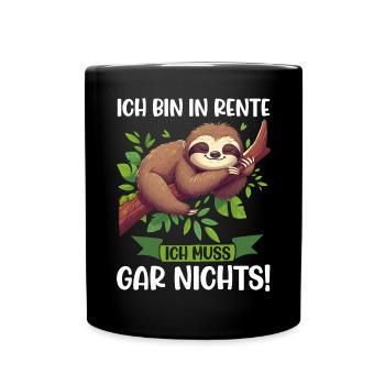I'm retired, I don't have to do anything funny - Full Colour Mug - black - Front